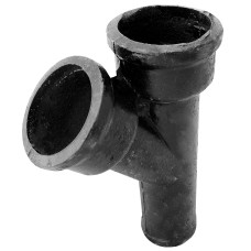 Тройник чугунный канализационный косой Ду 50-50 45гр б/н ГОСТ 6942-98