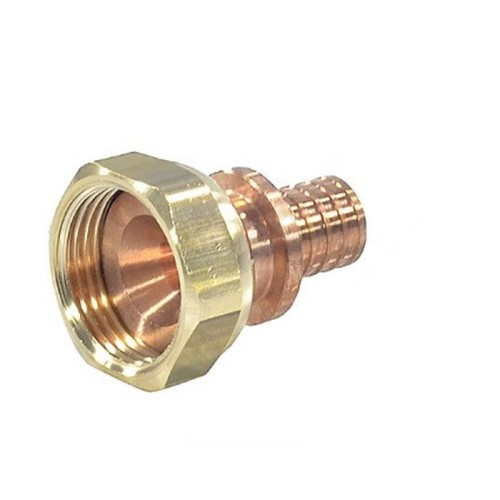 Соединитель латунный Дн 16-1/2" для PE-X труб под конус с накидной гайкой GX179 Giacomini GX179Y043 в Уфе