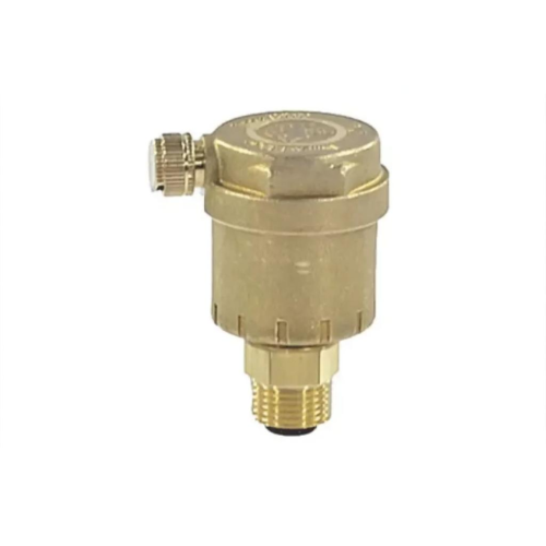Воздухоотводчик автоматический латунный Ду-10 (3/8") Ру-14 НР (НАР) прямой с запорным клапаном Giacomini R88I в Уфе