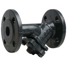 Фильтр сетчатый Y-образный чугунный фланцевый Ду-300 Ру-16 (Т<200°С) со сливной пробкой Ридан ФСФ