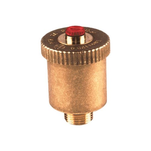 Воздухоотводчик автоматический латунный Ду-15 (1/2") Ру-14 НР (НАР) прямой с запорным клапаном Giacomini R99I в Уфе