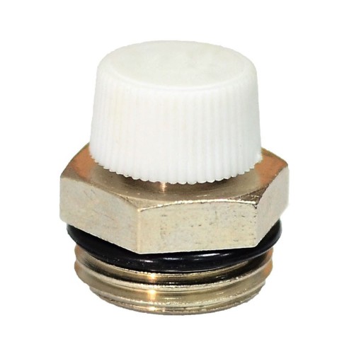 Кран Маевского ручной латунный Ду-20 (3/4") Ру-10 НР (НАР) с колпачком Ogint в Уфе