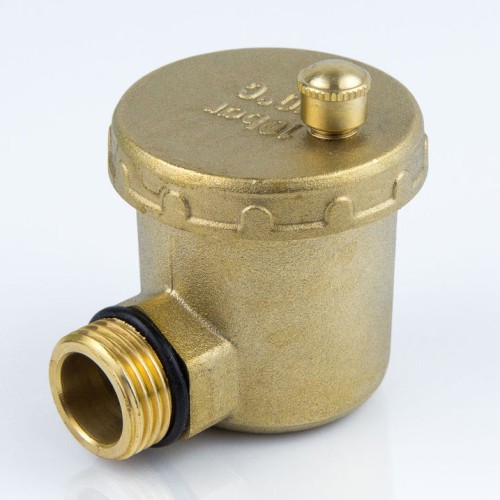 Воздухоотводчик автоматический латунный Ду-15 (1/2") Ру-10 НР (НАР) угловой Aquasfera 5004 в Уфе