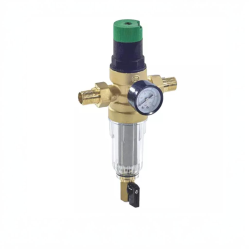 Фильтр сетчатый Т-образный латунный Ду-25 (1") Ру-16 НР (НАР) (Т<40°С) с промывкой Honeywell F76S в Уфе