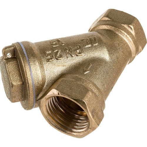 Фильтр сетчатый Y-образный латунный Ду-20 (3/4") Ру-25 ВР (ВН) (Т<130°С) Ридан FVR-R в Уфе