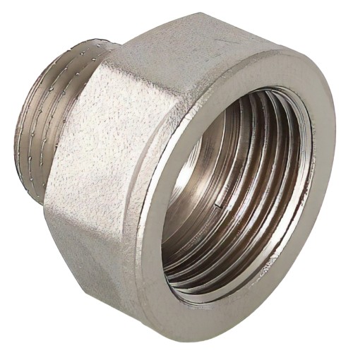 Футорка нержавеющая обратная НР-ВР Ру 16 AISI 304 50 мм 1 1/2"