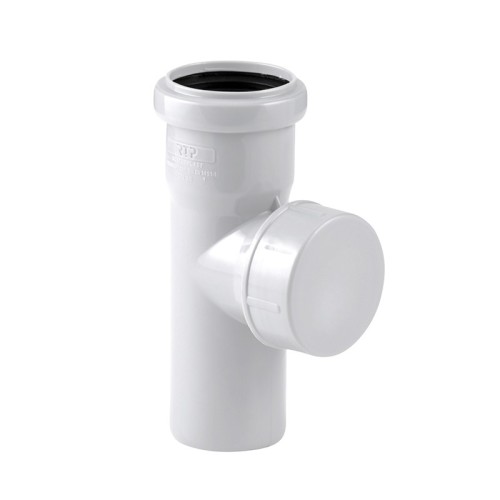 Ревизия канализационная PP-M с крышкой белая Дн 110 бесшумный б/нап в/к RTP (РосТурПласт) в Уфе