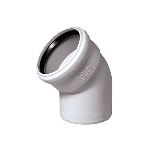 Отвод канализационный PP-M белый Дн 110 30гр бесшумный б/нап в/к RTP (РосТурПласт) в Уфе