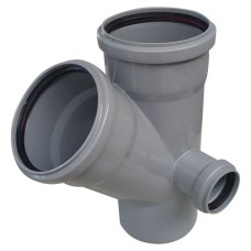 Крестовина PP-H двухплоскостная серая Дн 110-110-110 67гр б/нап в/к Ostendorf HT HTED