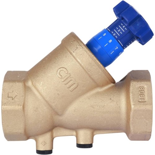 Клапан балансировочный латунный ручной с внутренней резьбой 2,5 МПа BL.220 MVI 20 мм в Уфе