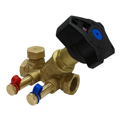 Клапан балансировочный латунный ручной с внутренней резьбой 1,6 МПа STAD.BY-1 Цветлит 20 мм в Уфе