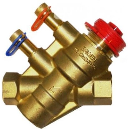 Клапан балансировочный латунный автоматический с внутренней резьбой 2,5 МПа Ballorex Dynamic Broen 15 мм в Уфе