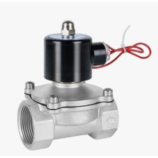 Клапан электромагнитный нержавеющий закрытый прямого действия с внутренней резьбой 1,0 МПа 20х72 мм 3/4"