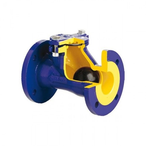 Клапан обратный чугунный Y-тип фланцевый NBR 1,6 МПа D-022 ABRA 50х200 мм в Уфе