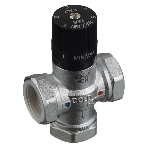 Клапан смесительный латунный термостатический с внутренней резьбой 1,0 МПа TermoFar FAR 20 мм 3/4" в Уфе