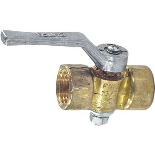 Кран латунный трехходовой стандартнопроходной для манометра без фланца с ручкой ВР-НР Ру 25 Wika 910 Wika 15 мм 1/2" в Уфе