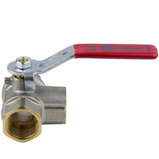 Кран запорный латунный трехходовой стандартнопроходной с ручкой-рычагом ВР (ВН) Ру 25 Ideal 128 Itap 15 мм 1/2"