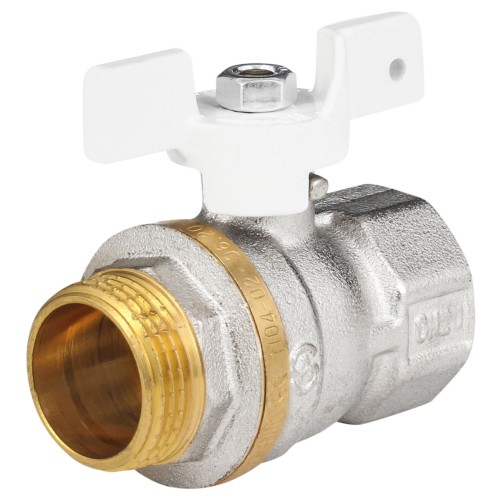 Кран запорный латунный полнопроходной с ручкой-бабочкой ВР-американка Ру 30 Aquasfera Standard 1127 Aquasfera 20 мм 3/4" в Уфе