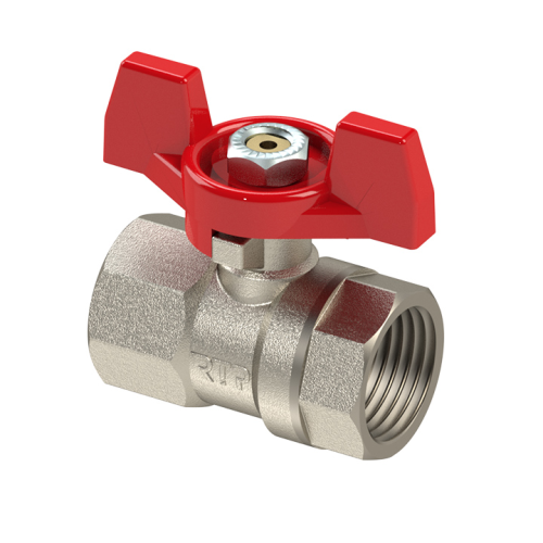 Кран запорный латунный полнопроходной с ручкой-бабочкой ВР (ВН) Ру 42 R951 Giacomini 15 мм 1/2" в Уфе