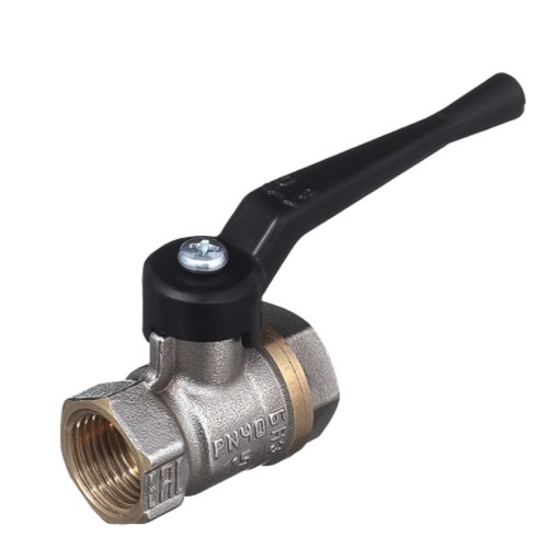 Кран запорный латунный стандартнопроходной с ручкой-рычагом ВР-накидная гайка Ру 40 Pride LD 15 мм 1/2" в Уфе