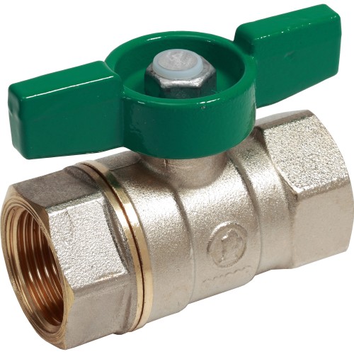 Кран запорный латунный стандартнопроходной с ручкой-бабочкой ВР (ВН) Ру 42 R251W Giacomini 10х47 мм 3/8" в Уфе