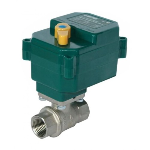 Кран шаровый латунный с электроприводом полнопроходной ВР (ВН) Ру 40 Neptun Bugatti 15 мм 1/2" в Уфе