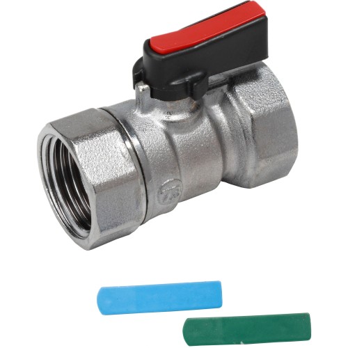 Кран запорный латунный стандартнопроходной с ручкой-флажком ВР (ВН) Ру 16 R690 Giacomini 15х46 мм 1/2" в Уфе