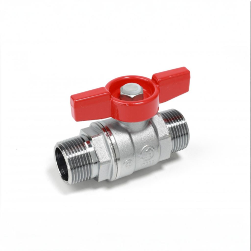 Кран запорный латунный полнопроходной с ручкой-бабочкой НР Ру 42 R913 Giacomini 15х73 мм 1/2" в Уфе