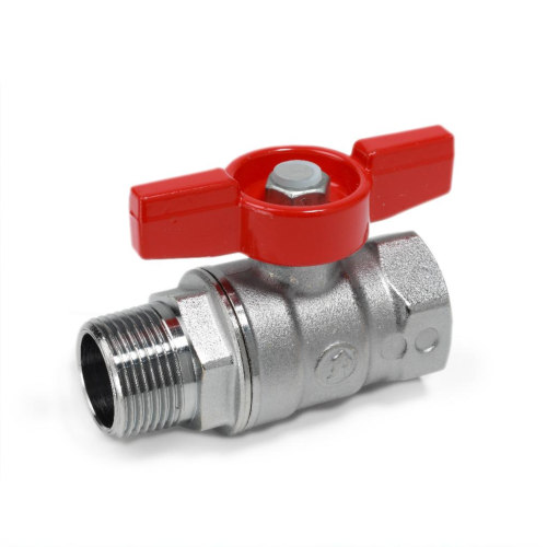 Кран запорный латунный полнопроходной с ручкой-бабочкой ВР-НР Ру 42 R914 Giacomini 8х51 мм 1/4" в Уфе