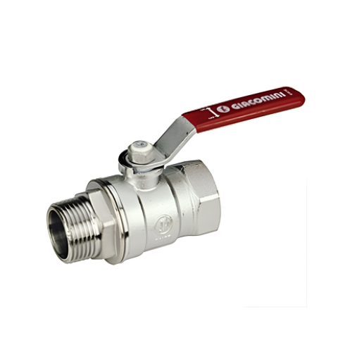 Кран запорный латунный стандартнопроходной с ручкой-рычагом ВР-НР Ру 42 R254DL Giacomini 8х51 мм 1/4" в Уфе