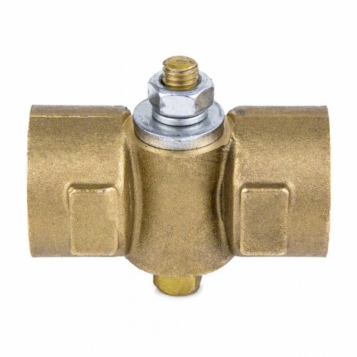 Кран латунный трехходовой стандартнопроходной для манометра без фланца и ручки ВР (ВН) Ру 16 11Б18БК, КПТ ВИПРА 15 мм 1/2" в Уфе
