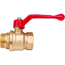 Кран запорный латунный полнопроходной с ручкой-рычагом ВР-НР Ру 16 11Б27фт1М VALFEX 15 мм 1/2"