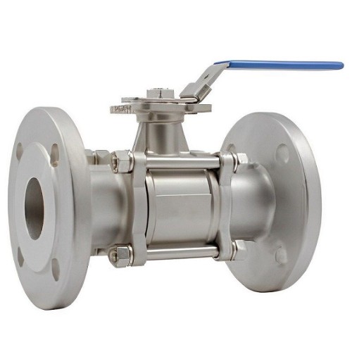 Кран запорный нержавеющий фланцевый полнопроходной ручка-рычаг Ру 40 AISI 316 Rushwork 7528 Rushwork 15х115 мм в Уфе