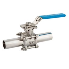 Кран шаровый нержавеющий под приварку полнопроходной Ру 64 AISI 316 NK-BE NK 20х155 мм