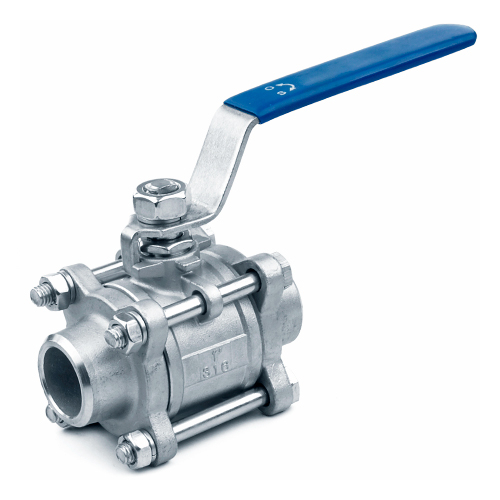 Кран запорный нержавеющий под приварку полнопроходной ручка-рычаг Ру 63 AISI 316 BV17 АДЛ 50 мм в Уфе