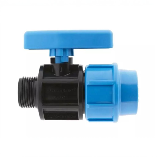 Компрессионный кран ПНД Дн 20-1/2" Ру-16 НР (НАР) Джилекс в Уфе