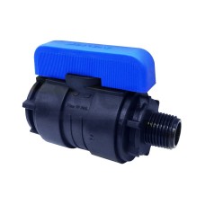 Компрессионный кран ПНД Ду-33 (1"-1 1/4") ВР-НР (ВН-НАР) Ру-16 VALFEX