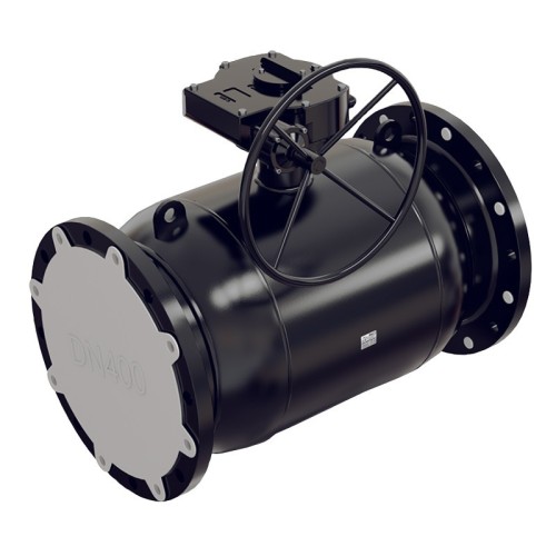 Кран запорный стальной фланцевый с редуктором полнопроходной Ст20 КШ.Ф.П. ALSO 300х750 мм