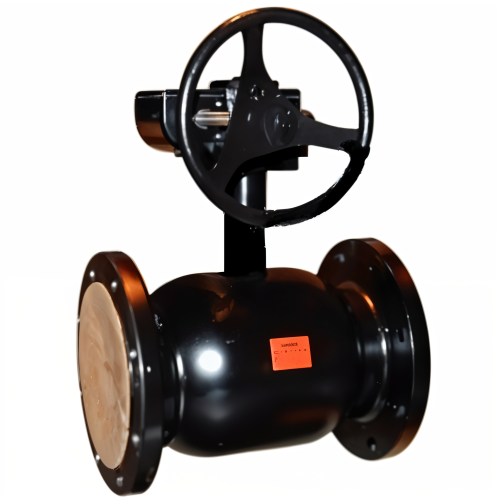 Кран запорный стальной фланцевый с редуктором стандартнопроходной Ст20 КШТ.12. АДЛ 200х400 мм