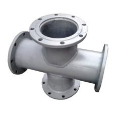 Крест фланцевый КФ чугунный ВЧШГ с ЦПП Ду 600-400