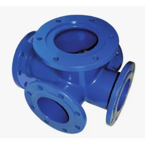 Крест с пожарной подставкой фланцевый ППКФ Ду 200-200 ВЧШГ с ЦПП цинк+AL ГОСТ ISO 2531-2012 в Уфе