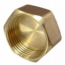 Заглушка латунная торцевая ВР (ВН) VALFEX 15 мм 1/2"