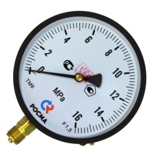 Манометр радиальный диаметр 250мм 0-25 кгс/см2 (0-2,5 МПа) М20х1,5 ТМ-810Р.00 Росма