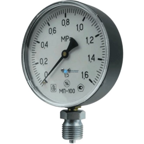 Манометр радиальный диаметр 100мм 0-600 кгс/см2 (0-60,0 МПа) М20х1,5 МП-100 Завод теплотехнических приборов в Уфе