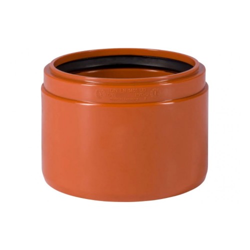 Переход НПВХ (ПВХ) Дн 160 коричневый безнапорный на раструб керамической трубы Ostendorf KGUSM в Уфе
