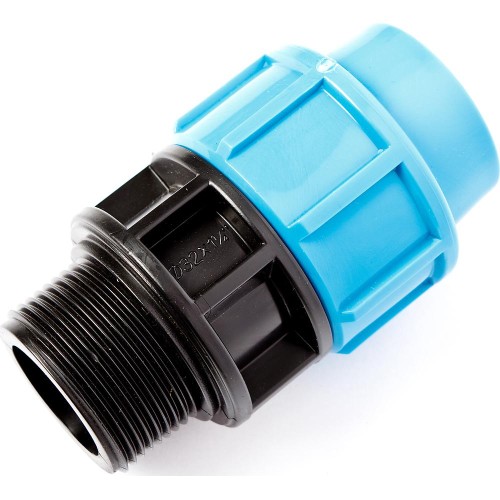 Муфта ПЭ компрессионная Дн 25-1/2" Ру-12,5 НР (НАР) Джилекс в Уфе