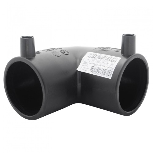 Отвод ПЭ100 спигот Дн 90 90гр Ру-16 SDR11 в Уфе