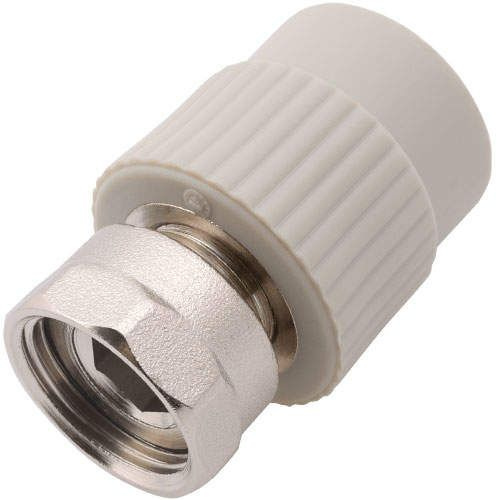 Переход PP-R серый с накидной гайкой Дн 20-1/2" Wavin Ekoplastik в Уфе