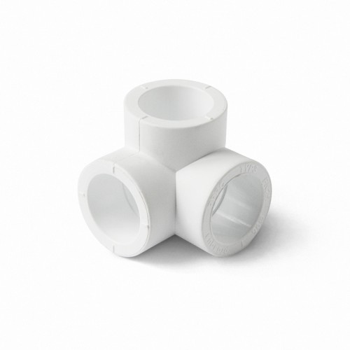 Тройник двухплоскостной PP-R Дн 20 белый Pro Aqua в Уфе