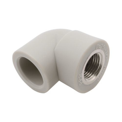 Угольник PP-R комбинированный серый ВР (ВН) Дн 20-3/4" 90 гр Wavin Ekoplastik в Уфе